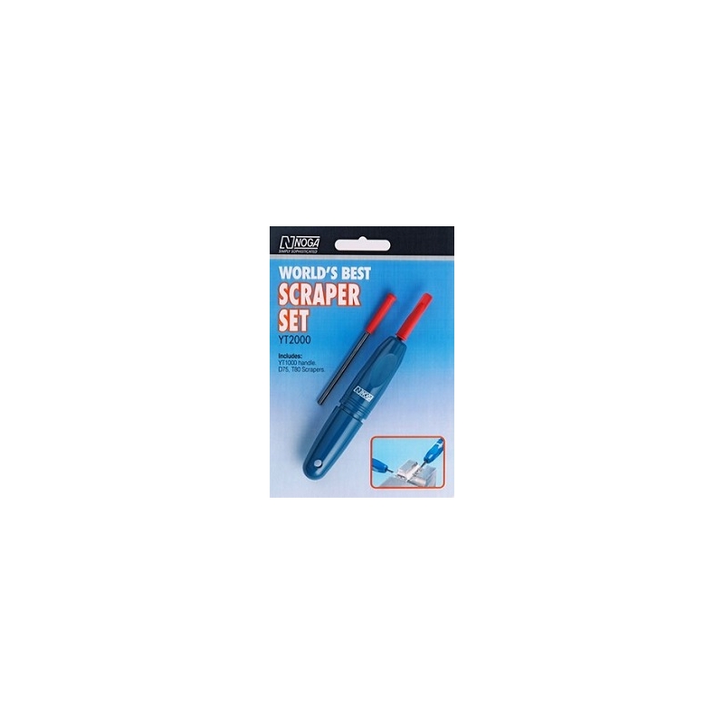 Outil D'ébavurage Manuel Avec 11 Lames De Rechange – Lame Rotative 360° Pour Plastique, Métal, Impressions 3D | Poignée En Métal Bleue